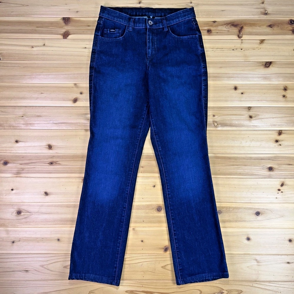 KÜHL Jeans Womens 4 Straight Leg Mid Rise Performance Denim Indigo Blue Jeans